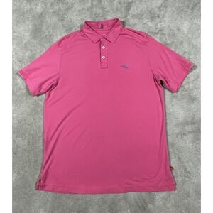 Tommy Bahama Mens Shirt Island Zone Pink 37.5 Technology Short Sleeve Marlin